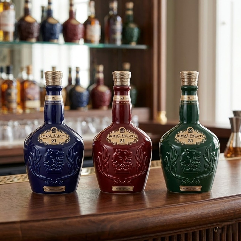 3 phiên bản màu sắc vỏ sứ của Chivas 21 Royal Salute