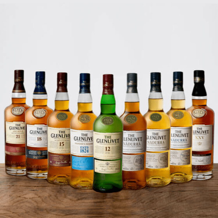 Một số phiên bản của dòng Whisky thương hiệu Glenlivet
