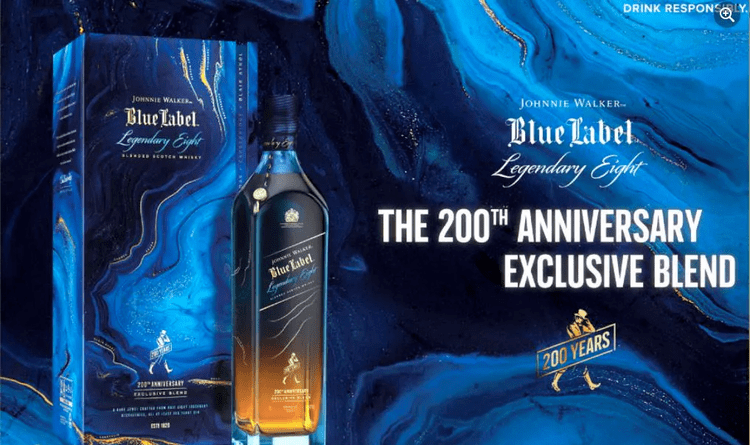 Rượu Johnnie Walker Blue Label Legendary Eight - phiên bản đặc biệt của dòng rượu Blue Label