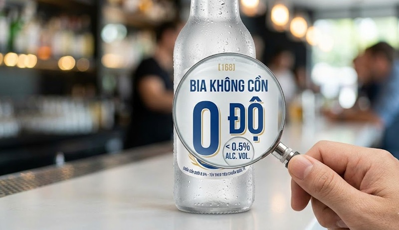 bia 0 do thuc chat van chua mot luong con cuc nho duoi 0.5 tuy theo tieu chuan quoc te