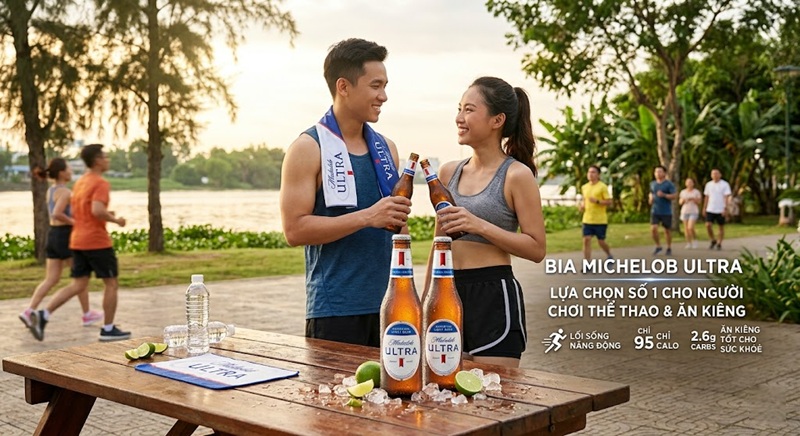 bia michelob ultra là sự lựa chọn số 1 cho người chơi thể thao và ăn kiêng
