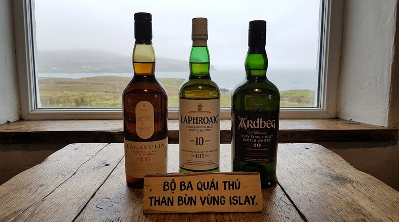 bộ ba quái thú than bùn vùng islay lagavulin, laphroaig và ardbeg