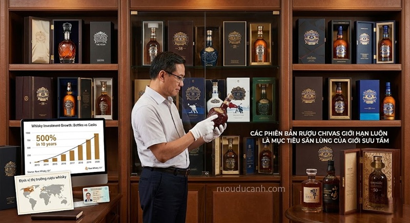 các phiên bản rượu Chivas giới hạn luôn là mục tiêu săn lùng của giới sưu tầm