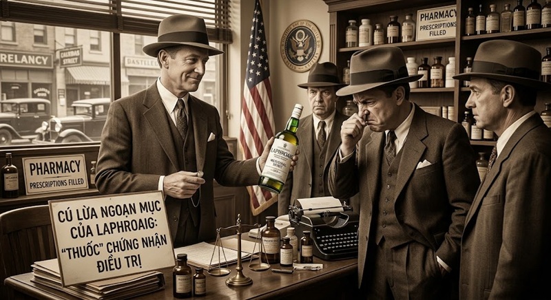 Cú lừa ngoạn mục của Laphroaig thời kỳ Lệnh cấm rượu Mỹ 1 cú lừa ngoạn mục của Laphroaig thời kỳ lệnh cấm rượu mỹ