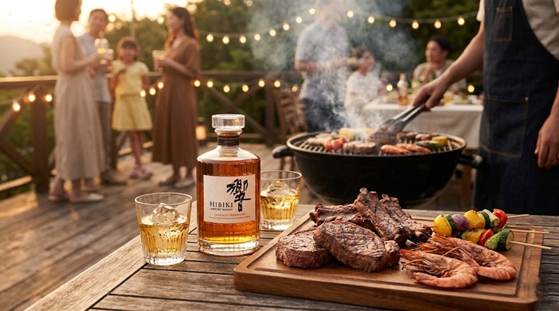 hibiki uống với bbq