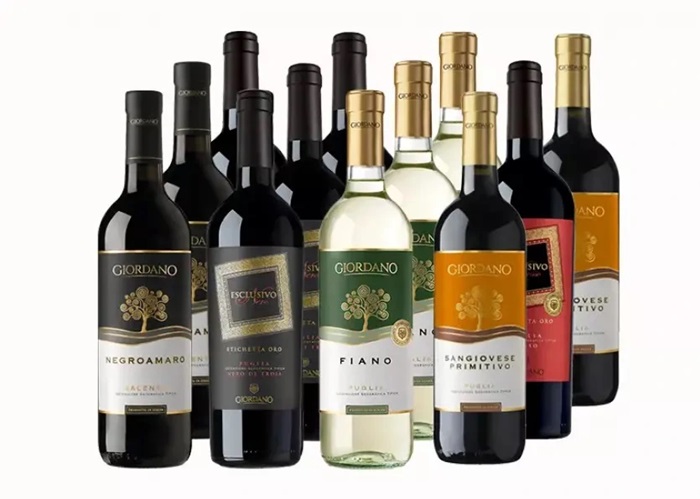 Hình ảnh một số loại rượu Puglia