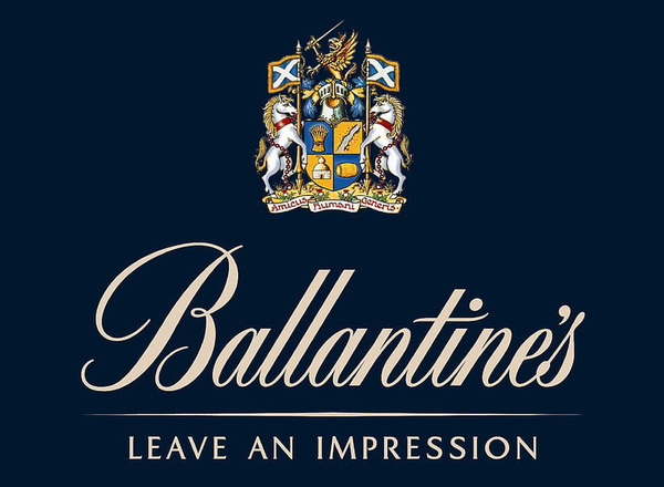 Logo Ballantines sang trọng, đặc trưng 