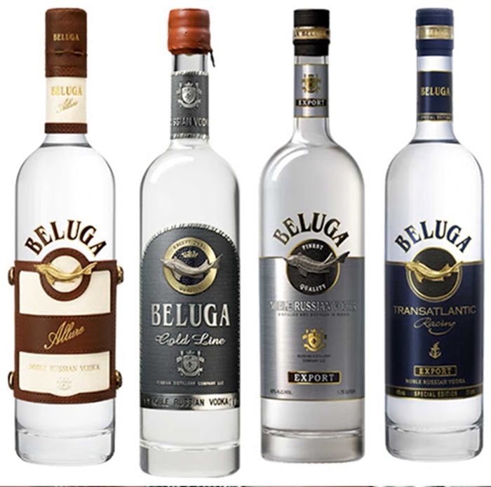 Một số loại rượu Beluga nổi tiếng
