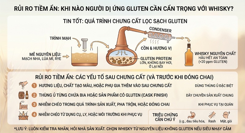 những rủi ro tiềm ẩn Khi nào người dị ứng gluten cần cẩn trọng với whisky
