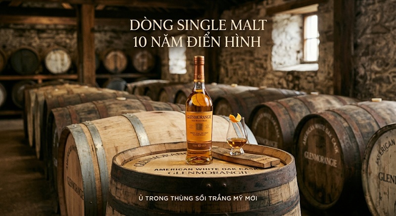 rượu glenmorangie the original 10 ủ thùng white oak