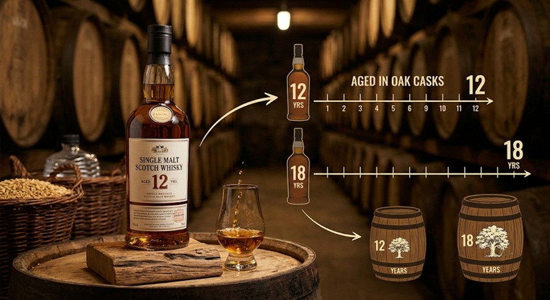 số năm trên chai rượu whisky có ý nghĩa gì
