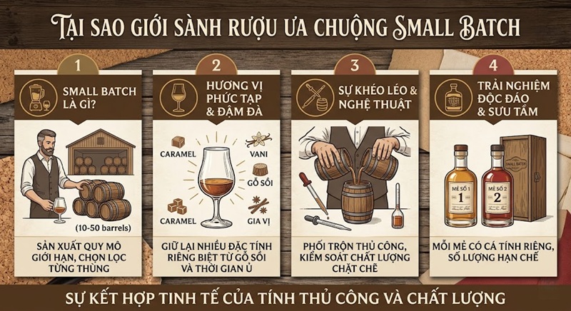 tại sao giới sành rượu lại ưa chuộng Small Batch