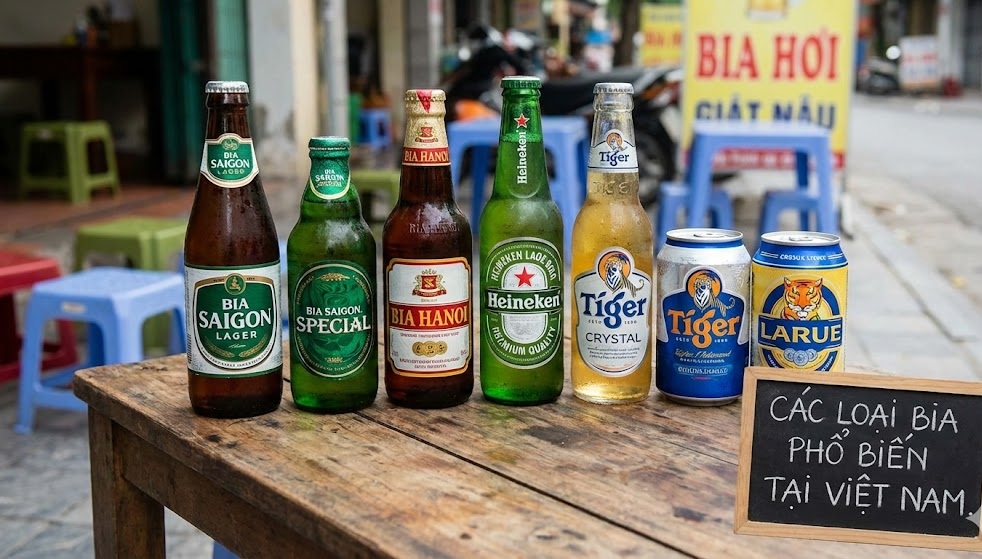 tổng hợp các loại bia phổ biến nhất tại thị trường việt nam