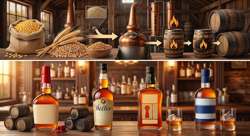 wheated bourbon là gì và các nhãn hiệu nổi tiếng